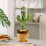 Rechargeable Dancing Cactus Plush Toy with Lights and Music