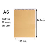 Professional Sketchbook – Thick 160GSM Paper, Spiral Bound, Ideal for Art, Drawing, and Watercolor
