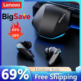 Lenovo GM2 Pro Bluetooth 5.3 Wireless Gaming Earbuds – Low Latency & HD Sound