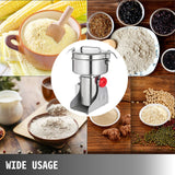 VEVOR Electric Grain Grinder – 350g/750g/1000g, Stainless Steel, 1400W-2500W
