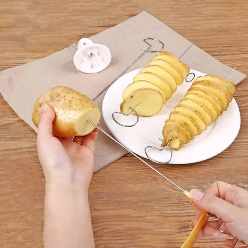 Whirlwind Potato Spiral Cutter – Create Perfect Potato Towers and Vegetable Slices