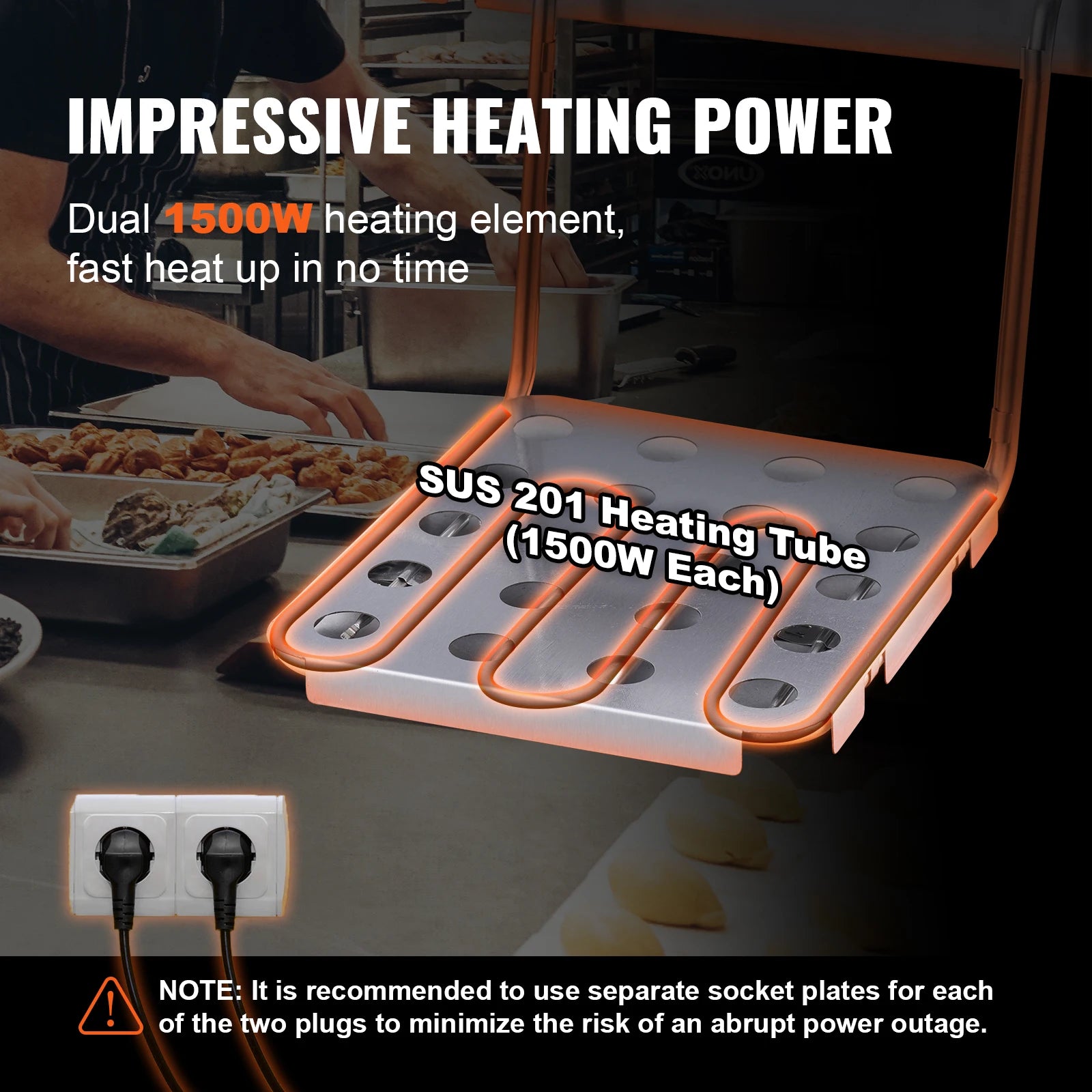 VEVOR 24L Commercial Electric Deep Fryer – 3000W, Dual Baskets, Adjustable Temperature