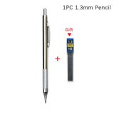 MROOFUL Mechanical Pencil Set – 0.3mm to 2.0mm, Full Metal Design for Art, Drawing, and Office Use