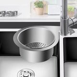 VKTECH Stainless Steel Kitchen Sink Drain Basket – Swan Food Filter, Corner Strainer