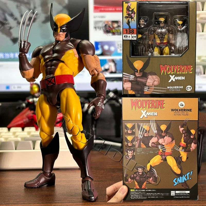 Wolverine & Deadpool Anime Figure - Mafex 138 Action Figure, Collectible Statue