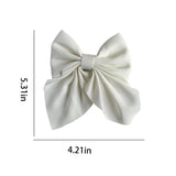 2PCS Grosgrain Ribbon Hair Bows – Boutique Hair Clips for Girls