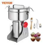 VEVOR Electric Grain Grinder – 350g/750g/1000g, Stainless Steel, 1400W-2500W