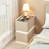 Smart Nordic Bedside Table with Multi-Function Features