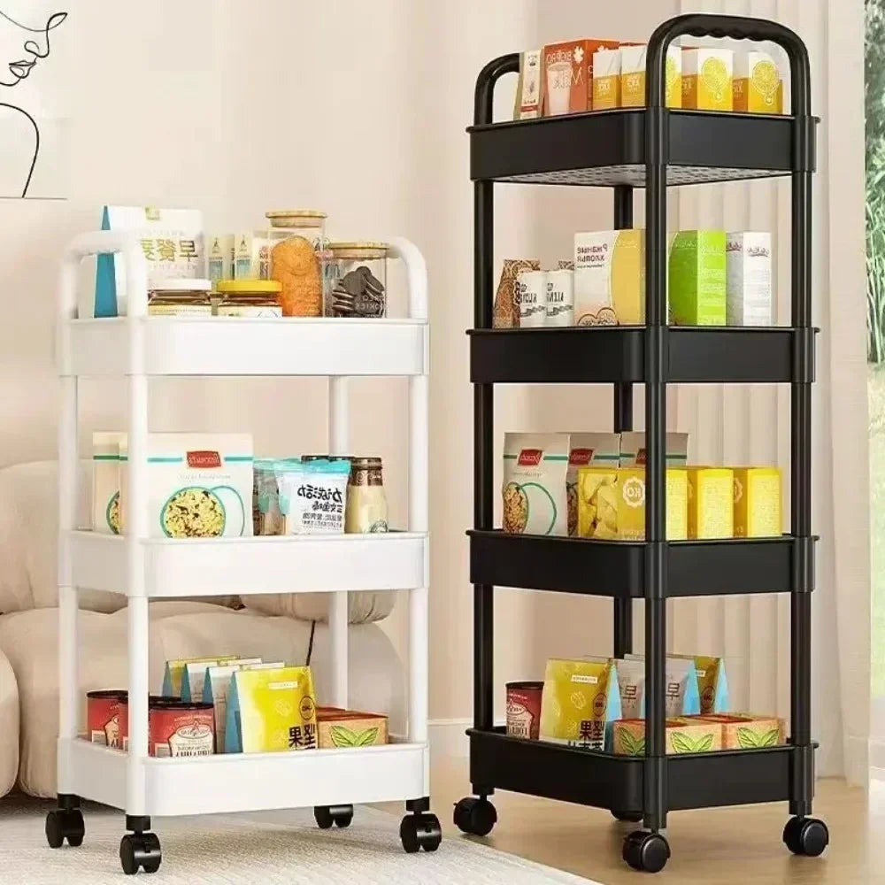 Rolling Storage Cart with Multiple Levels