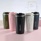 Portable 304 Stainless Steel Insulated Coffee Cup – 380ml/510ml