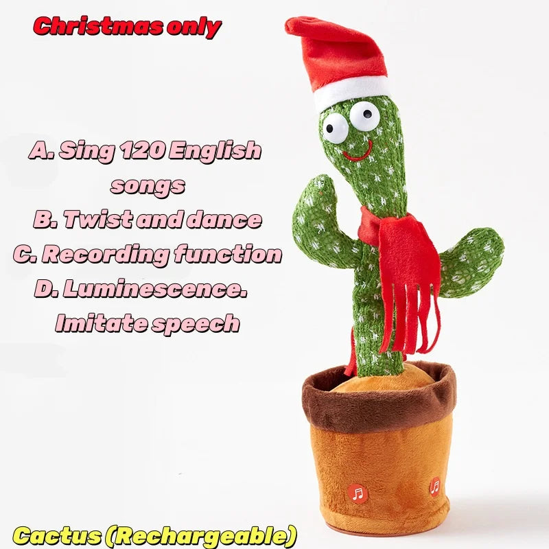 MIVM Dancing Talking Cactus Toy – Interactive Plush with Music