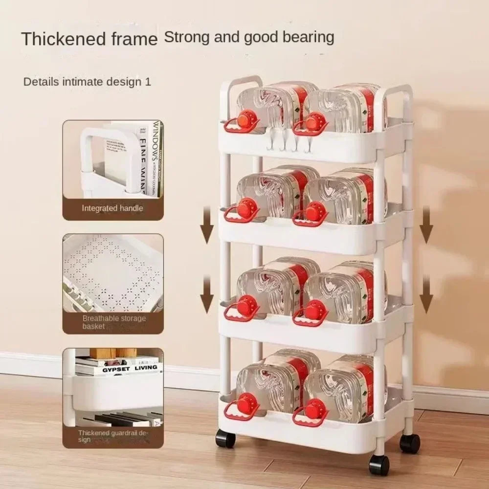 Rolling Storage Cart with Multiple Levels