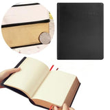 Vintage Leather Hardcover Notebook, 120 Pages, Daily Planner & Diary